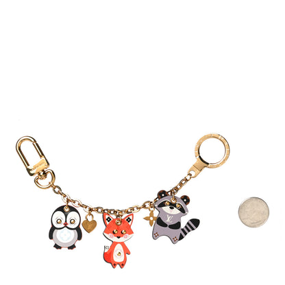 Louis Vuitton Calfskin Animal Family Charm Key Holder 2 of 10