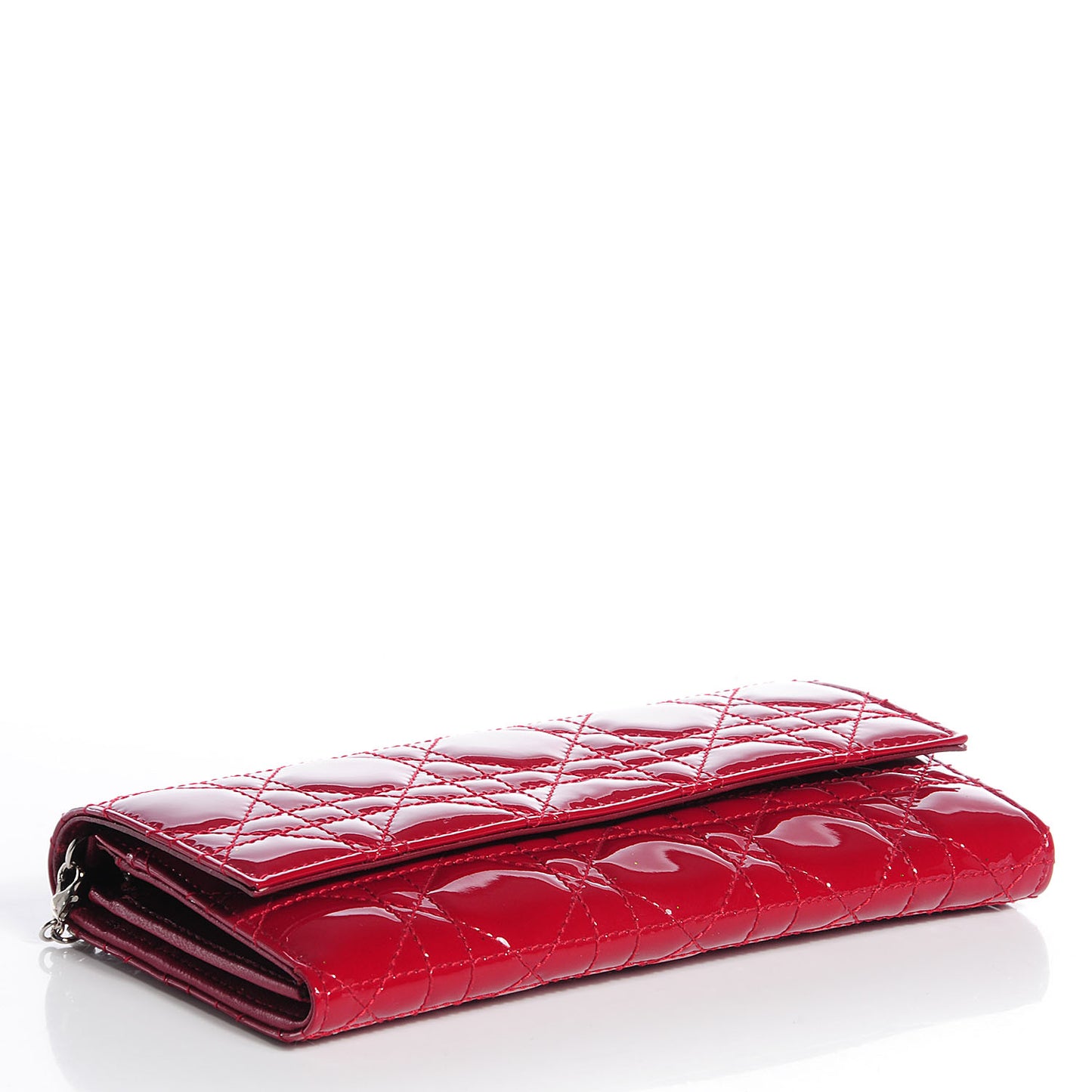 Patent Cannage Rendez-vous Chain Wallet Red