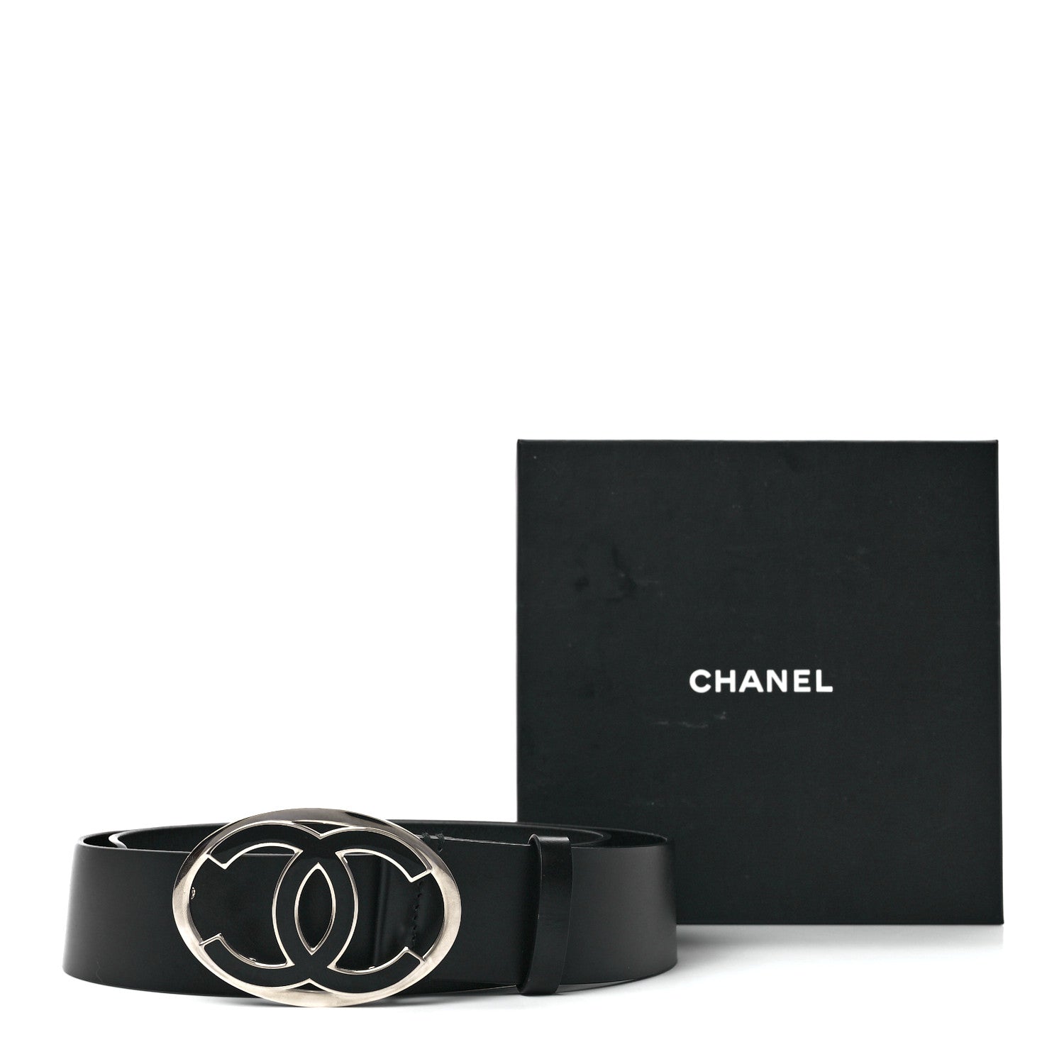 Chanel Calfskin Enamel CC Belt 95 38 Black 5 of 5