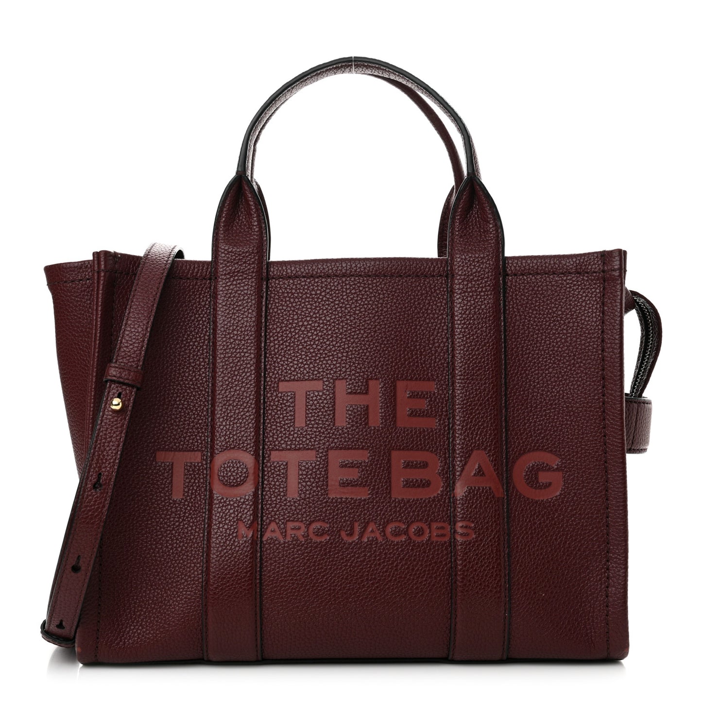 Grained Calfskin Medium The Tote Bag Chianti