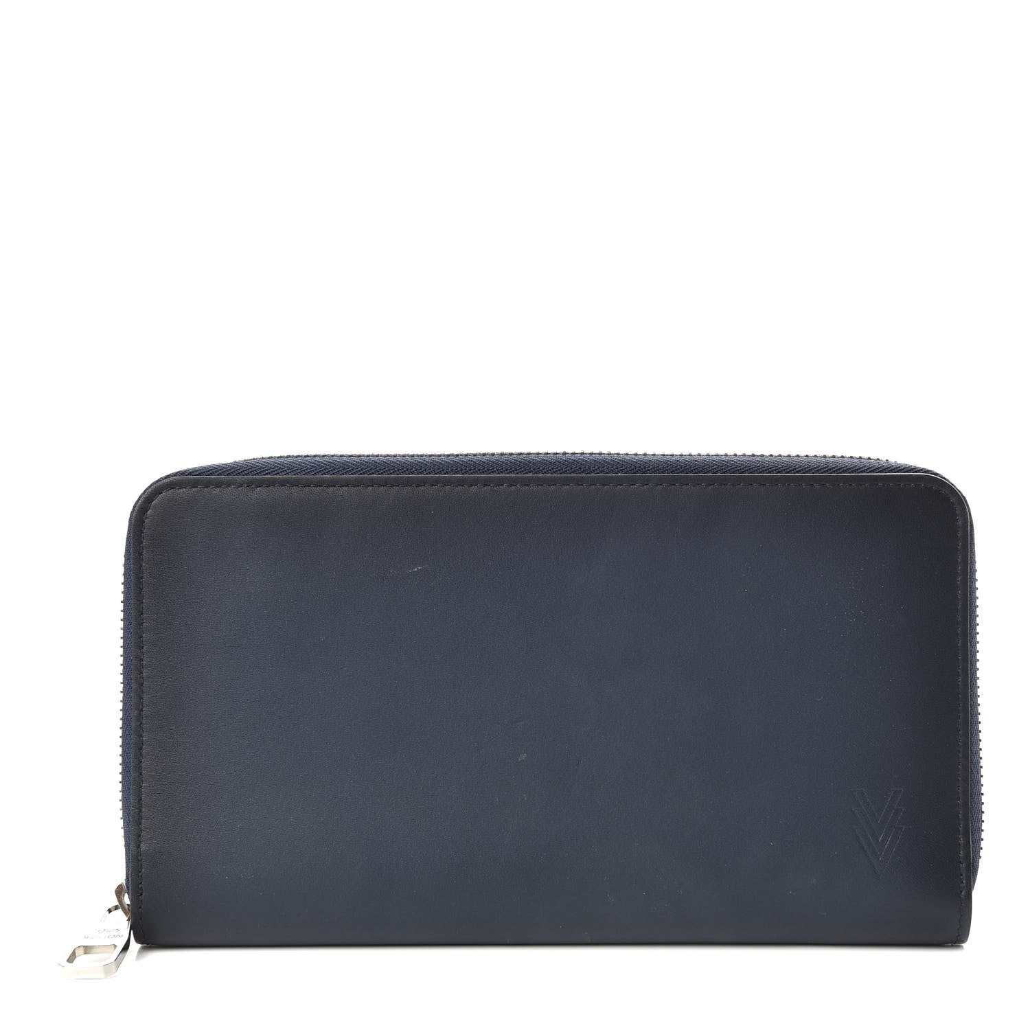 Louis Vuitton Cuir Ombre Zippy Organizer Wallet Navy 1 of 6