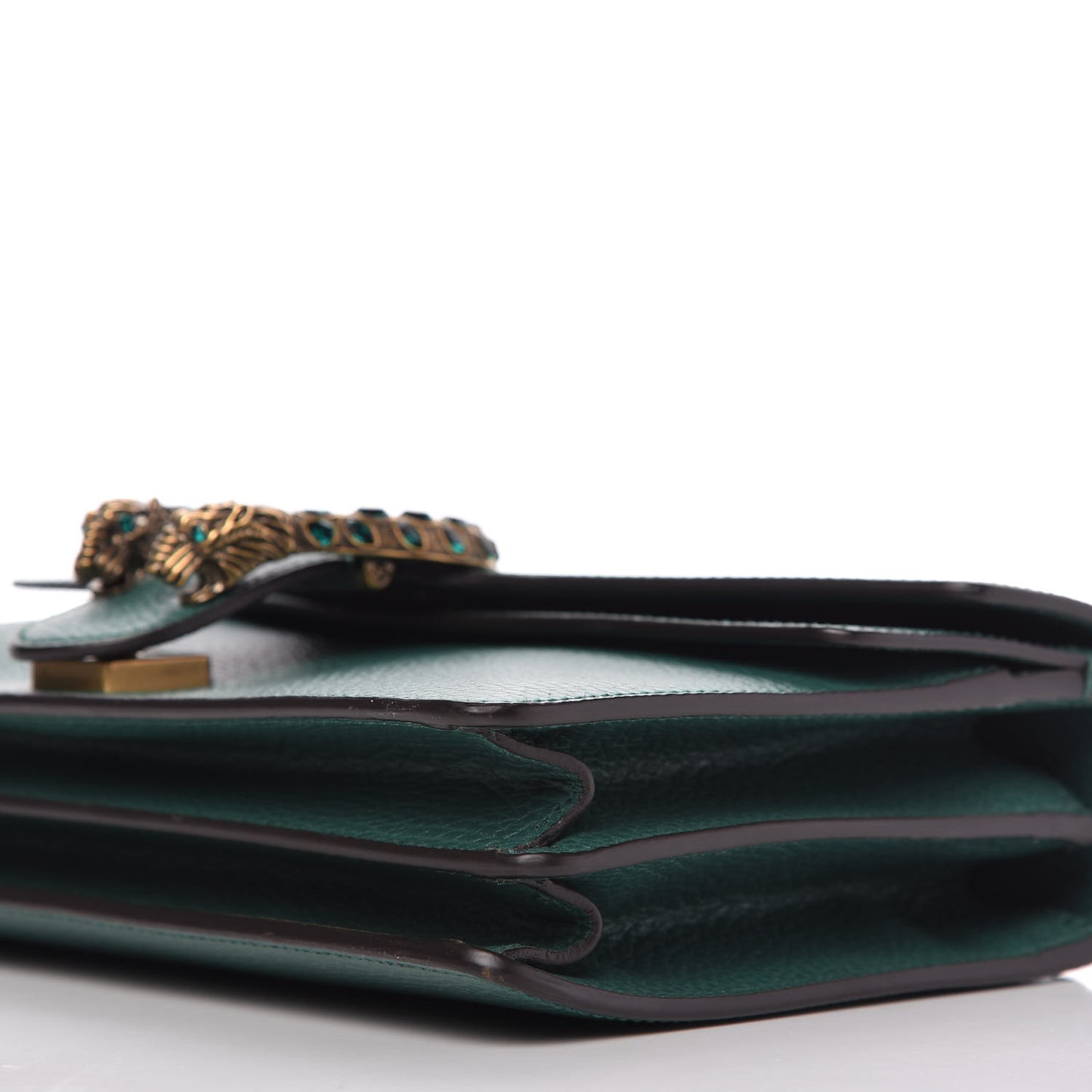 Pebbled Calfskin Small Dionysus Shoulder Bag Emerald