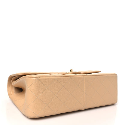 Chanel Caviar Quilted Jumbo Double Flap Light Beige 4 of 11