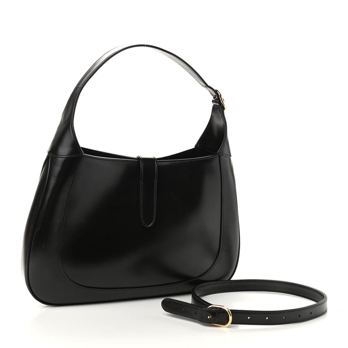 Boarded Dyana Lux Calfskin Medium Jackie 1961 Hobo Black