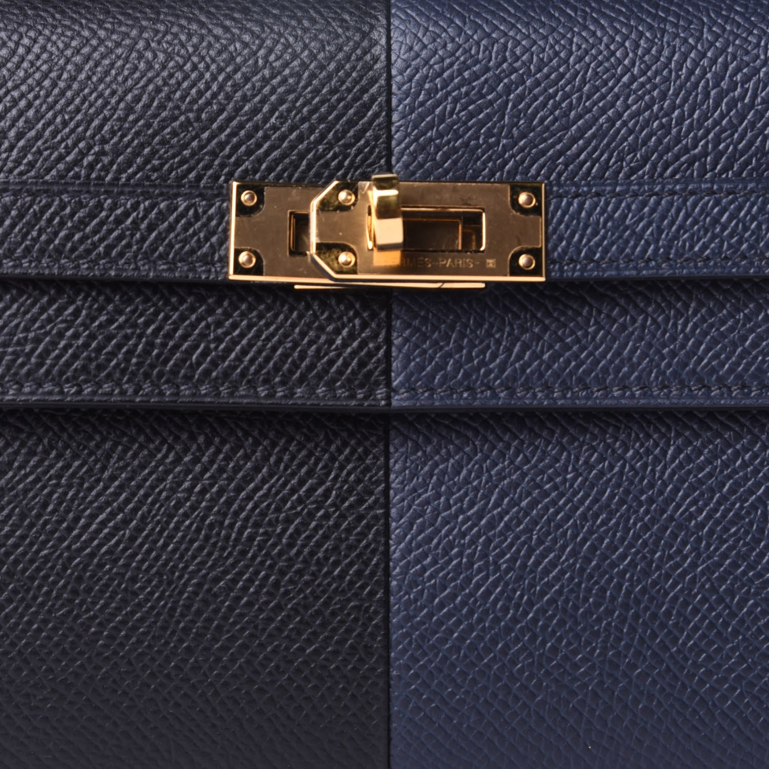 Hermes Epsom Casaque Kelly Wallet To Go Black Bleu Indigo Bleu Frida 6 of 9