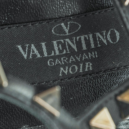 Valentino Garavani Calfskin Nappa Rockstud Ankle Strap 65mm Pumps 37.5 Black 7 of 7