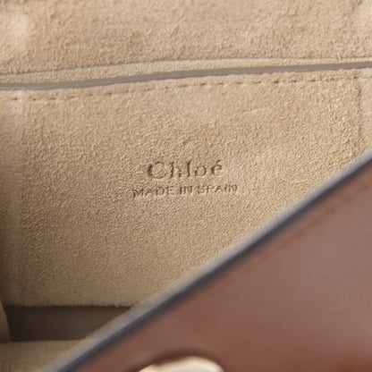Chloe Suede Calfskin Mini Faye Bracelet Bag Tobacco 6 of 6