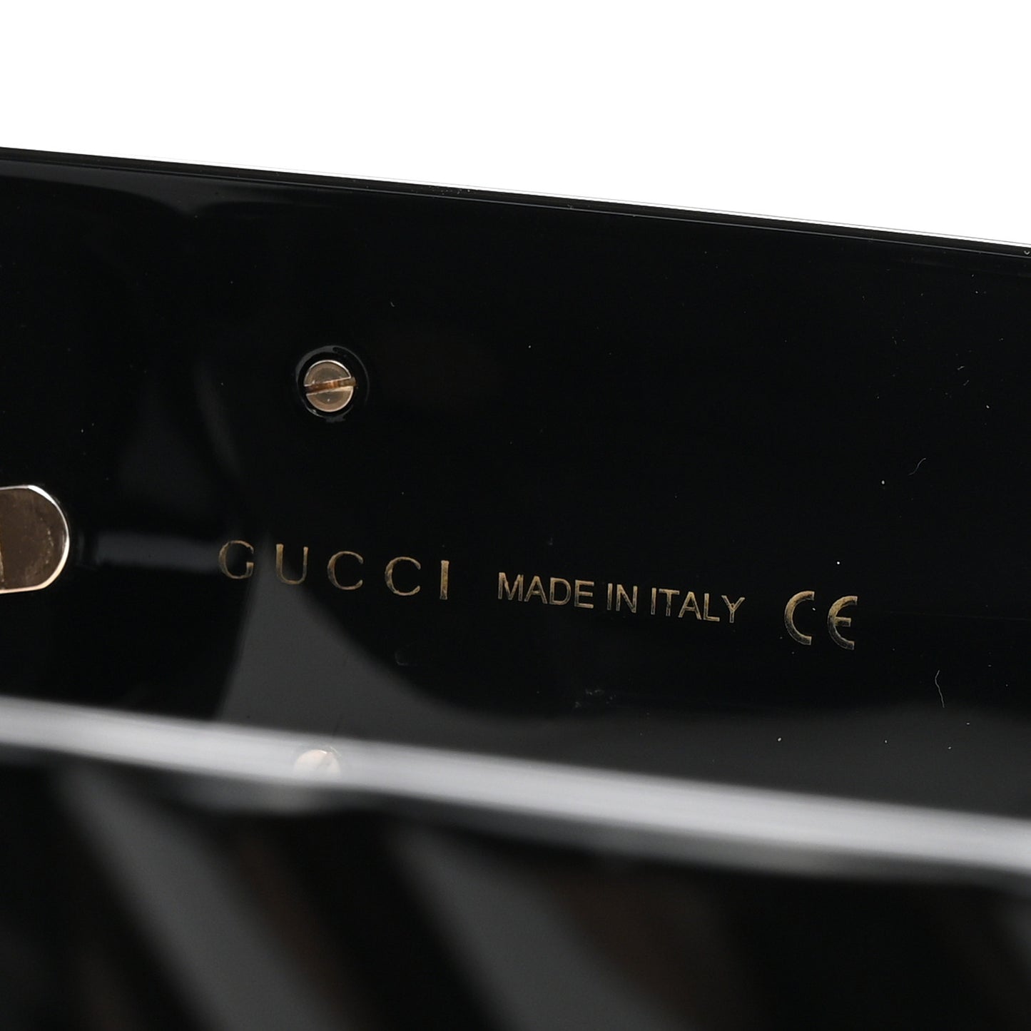 Oversized Rectangular Acetate Frame GG Marmont Logo Sunglasses GG0811S Black