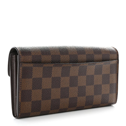 Louis Vuitton Damier Ebene Sarah Wallet NM 3 of 7