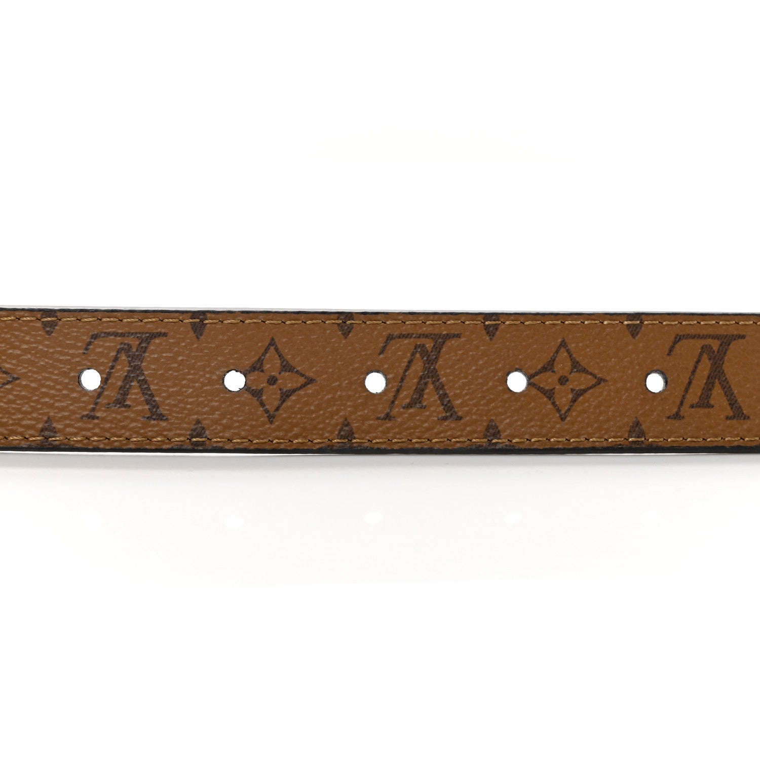 Louis Vuitton Monogram 25mm Dauphine Reversible Belt 80 32 Tan 6 of 12