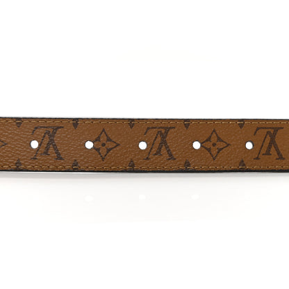 Louis Vuitton Monogram 25mm Dauphine Reversible Belt 80 32 Tan 6 of 12