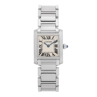 Cartier Stainless Steel 20mm Tank Francaise Quartz Watch 1 of 4