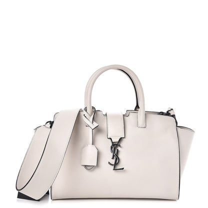 Saint Laurent Smooth Calfskin Baby Monogram Downtown Cabas Porcellana 1 of 9