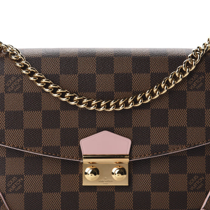 Louis Vuitton Damier Ebene Caissa Clutch Rose Ballerine 10 of 10