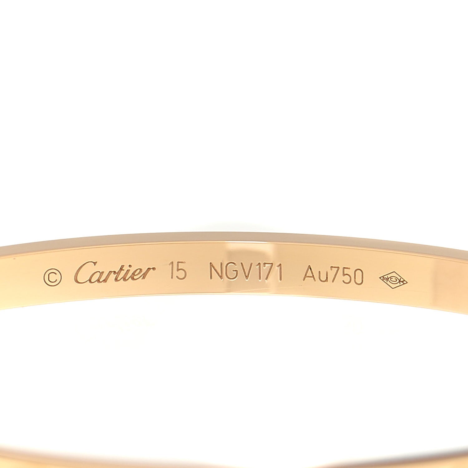 Cartier 18K Yellow Gold Small LOVE Bracelet 15 4 of 6
