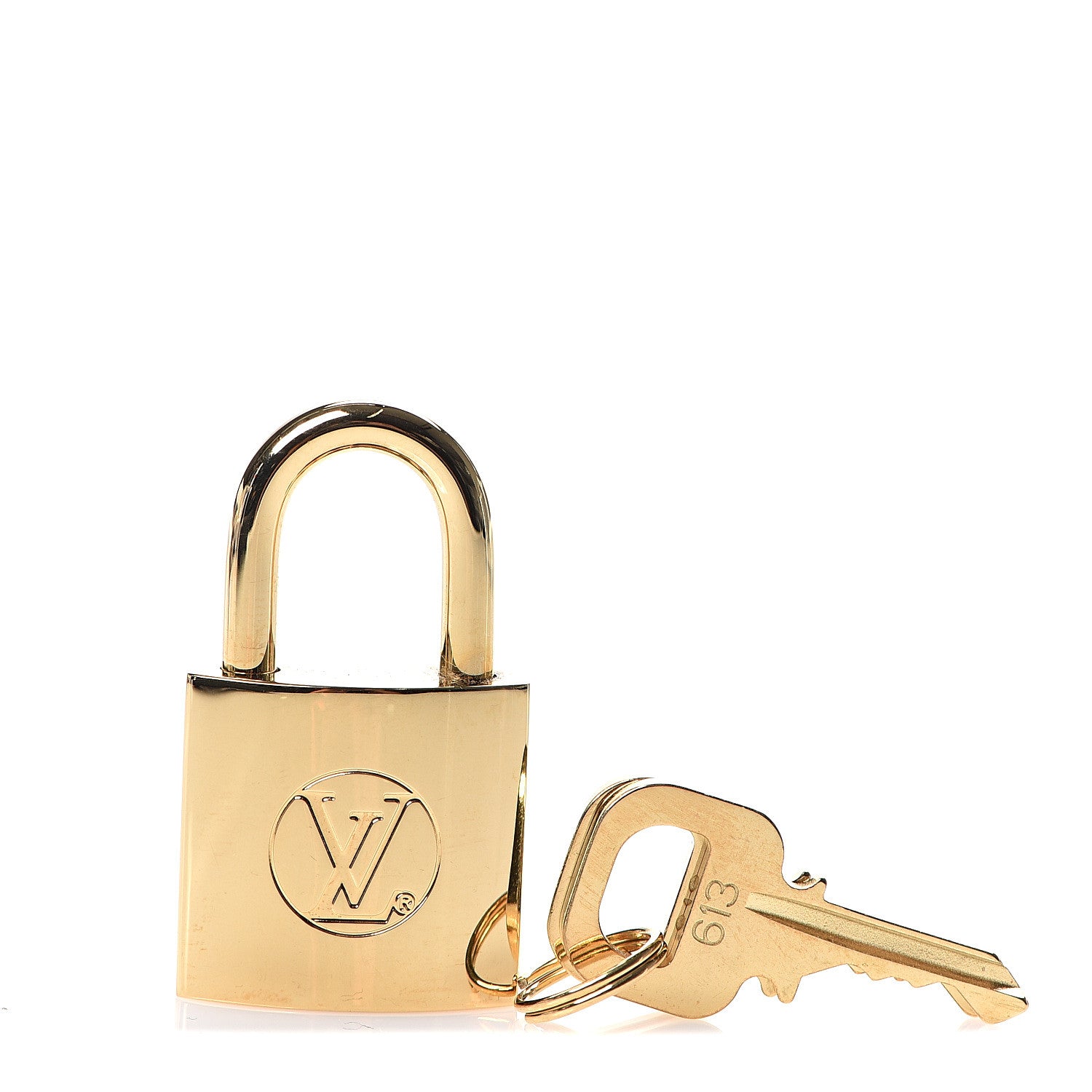 Louis Vuitton Brass Lock and 2 Keys Set #613 1 of 3