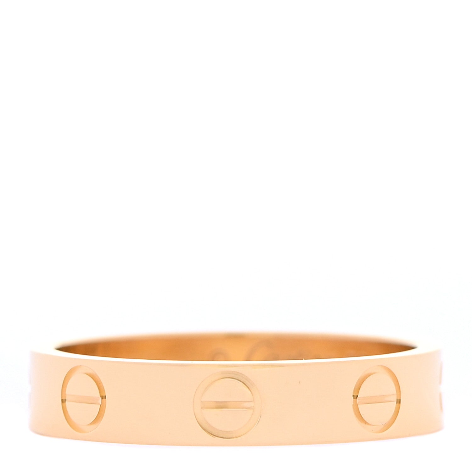 Cartier 18K Yellow Gold 3.5mm LOVE Wedding Band Ring 50 5.25 1 of 5