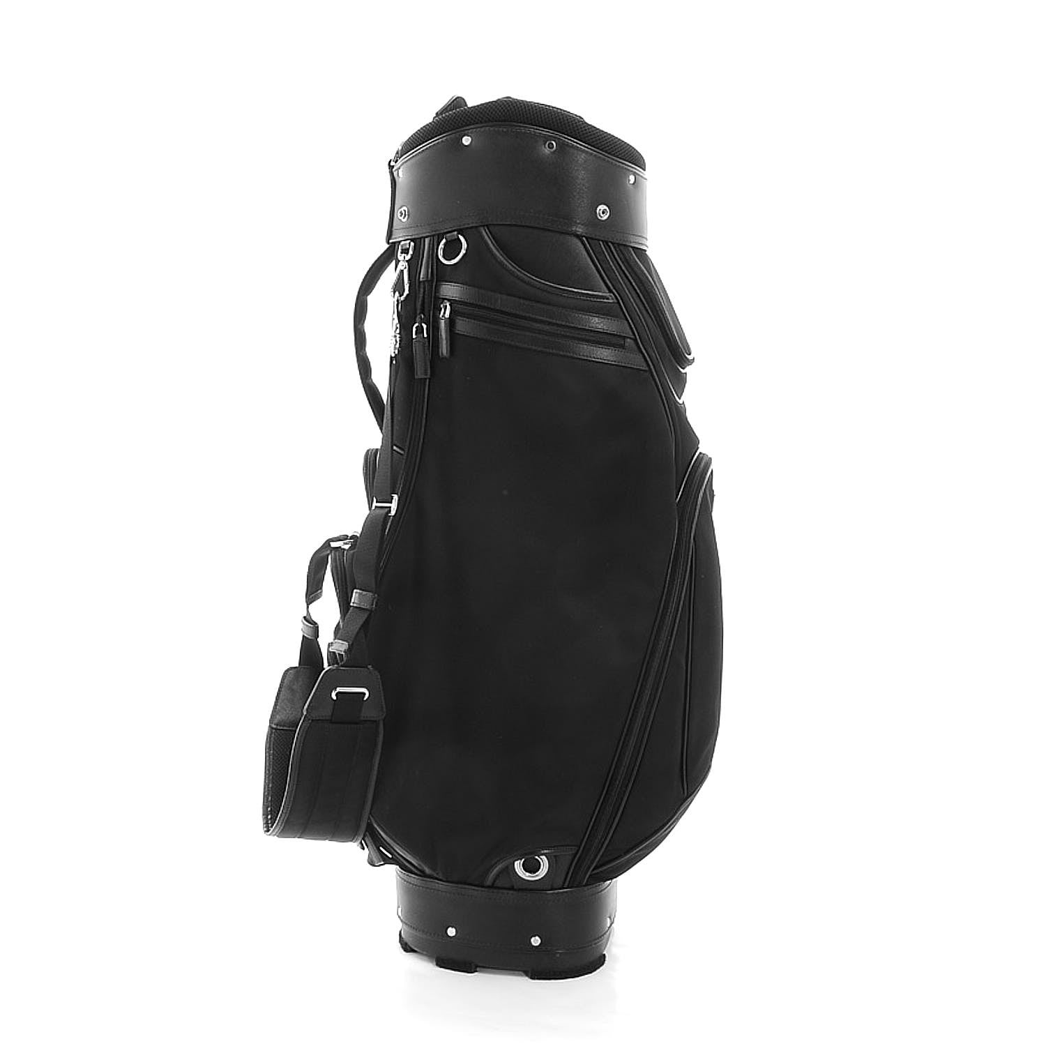 Prada Tessuto Nylon Saffiano Mens Golf Bag Nero Black 8 of 17