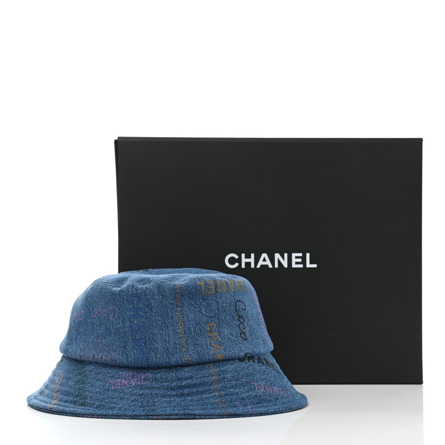 Chanel Denim Mood Cloche Bucket Hat L Blue 9 of 9
