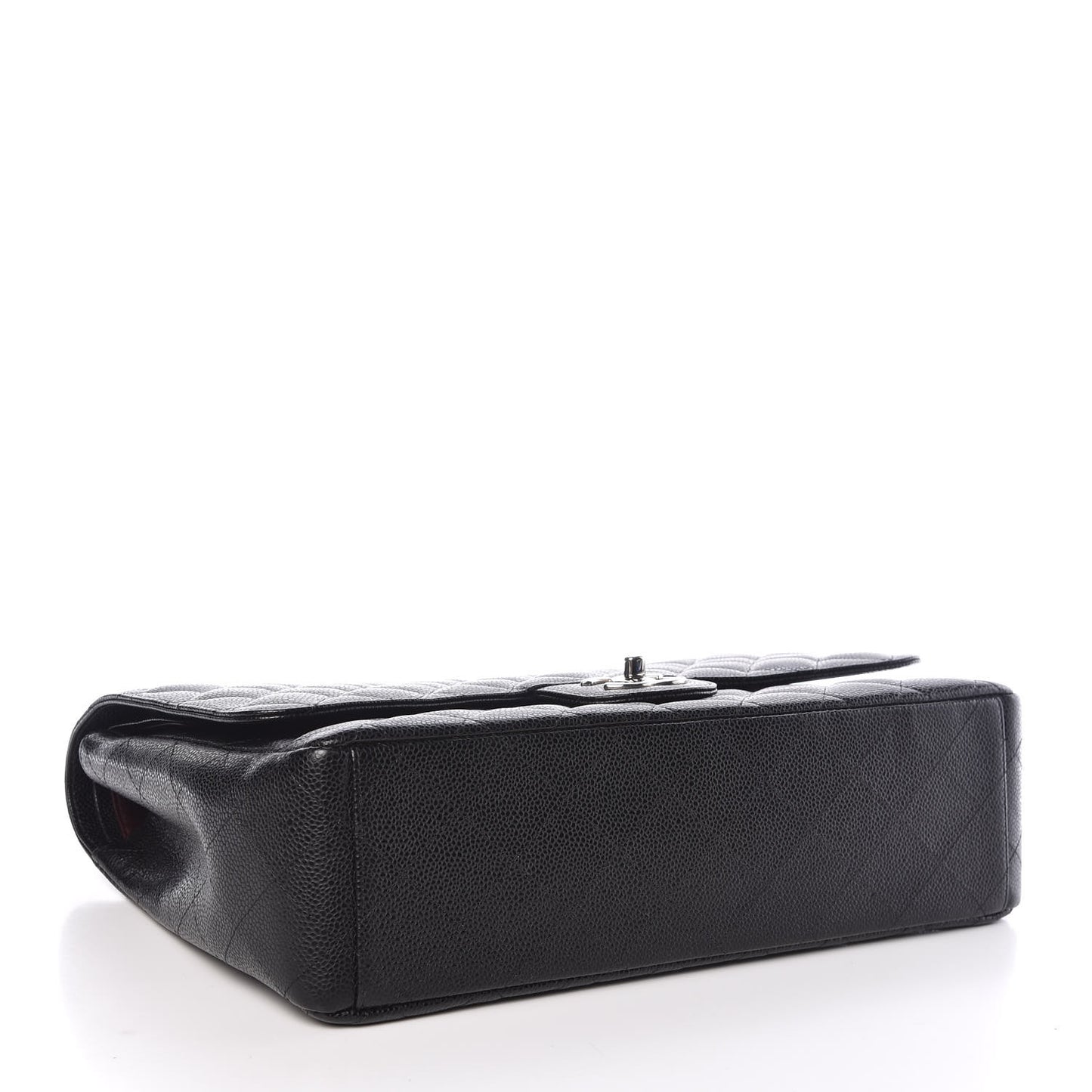 Caviar Quilted Maxi Double Flap Black