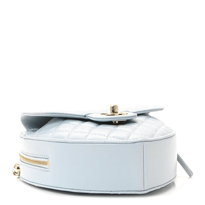 Chanel Lambskin Quilted Large CC In Love Heart Bag Light Blue 4 of 11