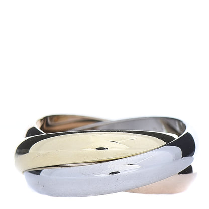 Cartier 18K Pink Yellow White Gold Classic Les Must De Trinity Ring 49 4.75 3 of 7