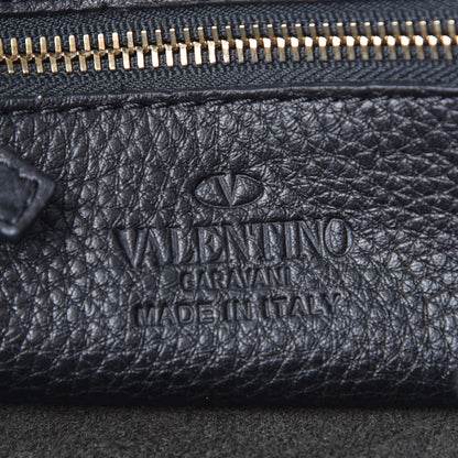 Valentino Garavani Pebbled Calfskin Small Rockstud Flip-Lock Messenger Bag Black 6 of 7