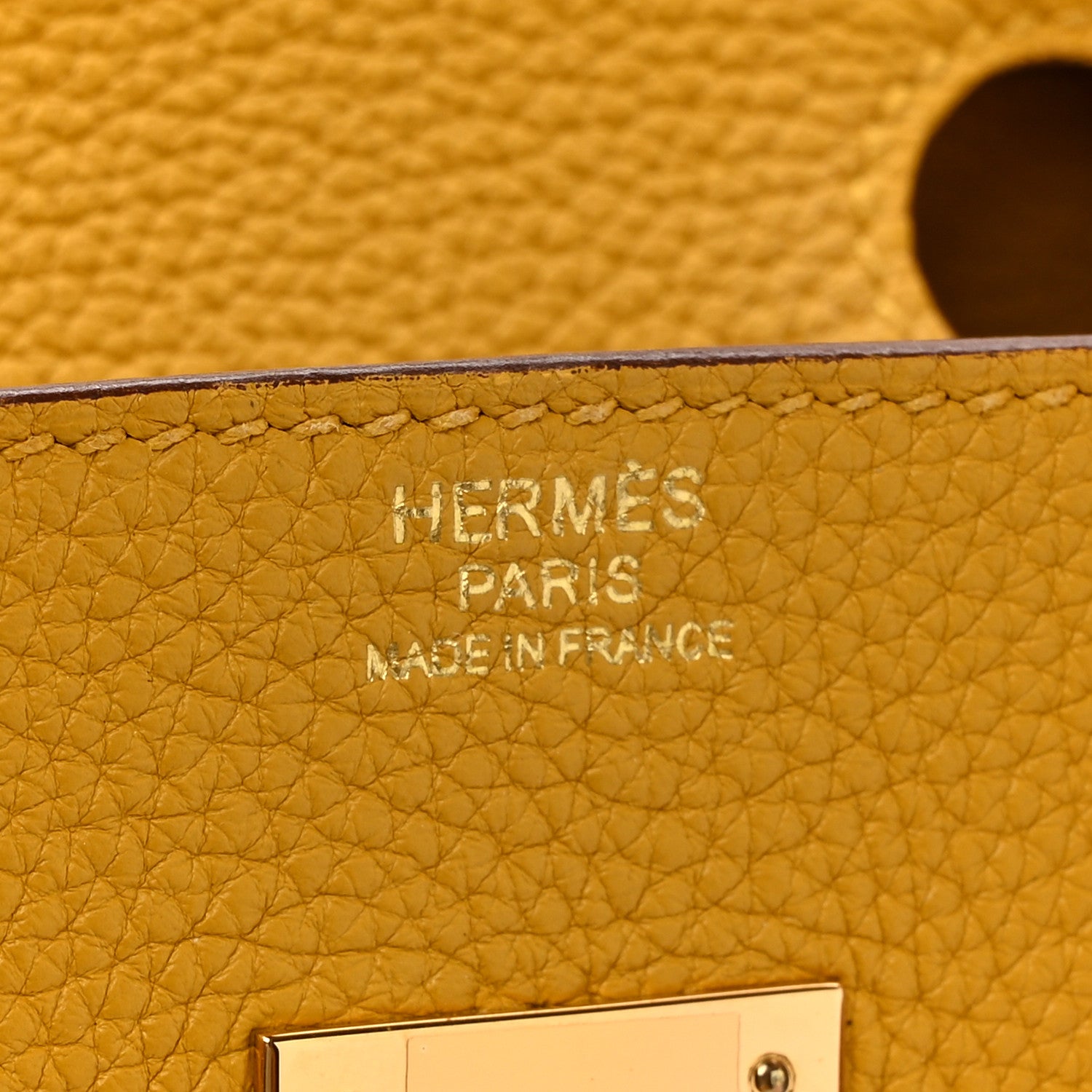 Hermes Togo BIRKIN 30 Jaune Ambre 6 of 11