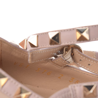 Valentino Garavani Patent Rockstud Cage Ballerina Flats 35 Poudre 10 of 12