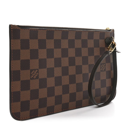 Louis Vuitton Damier Ebene Neverfull MM GM Pochette 3 of 10