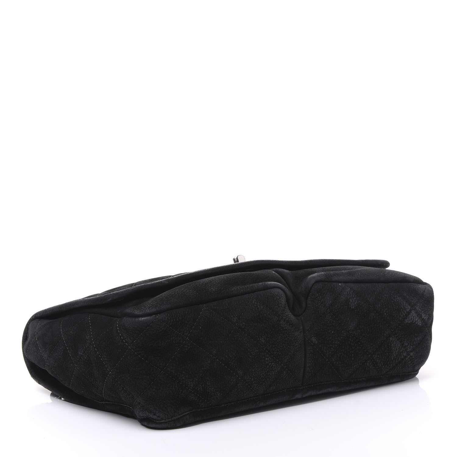 Chanel Ultra Soft Suede Calfskin Large Natural Beauty Flap Black 3 of 9