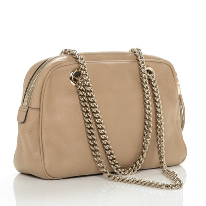 Gucci Pebbled Calfskin Small Soho Bowler Camelia 3 of 7