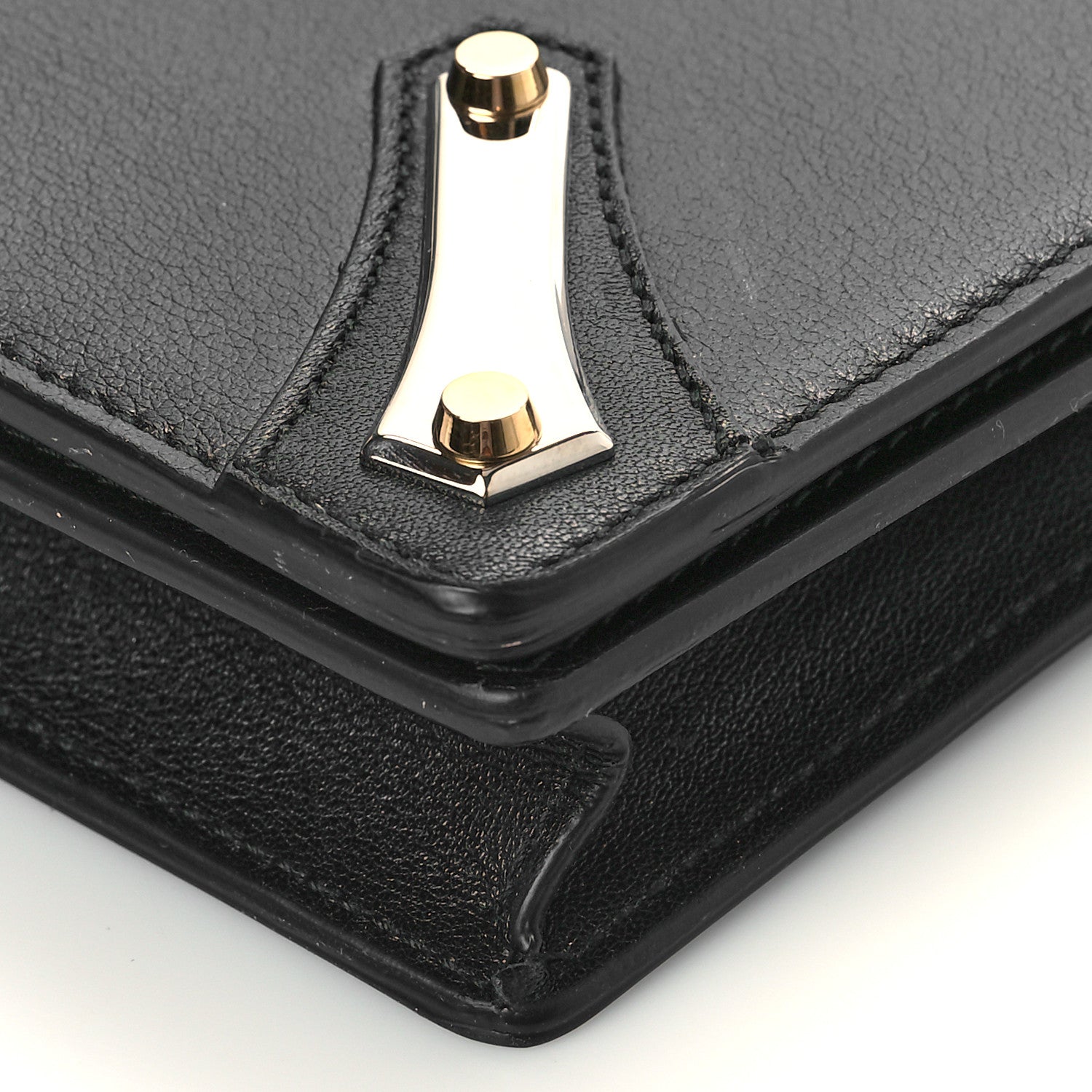 Balenciaga Veau Amp Plate Silver Chain Wallet Black 8 of 8