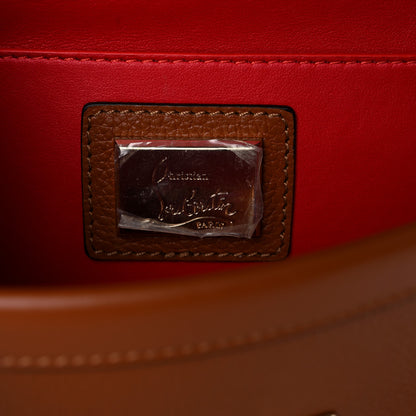 Christian Louboutin Suede Calfskin Small Rubylou Loubiwoodstock Shoulder Bag Cannelle 6 of 11