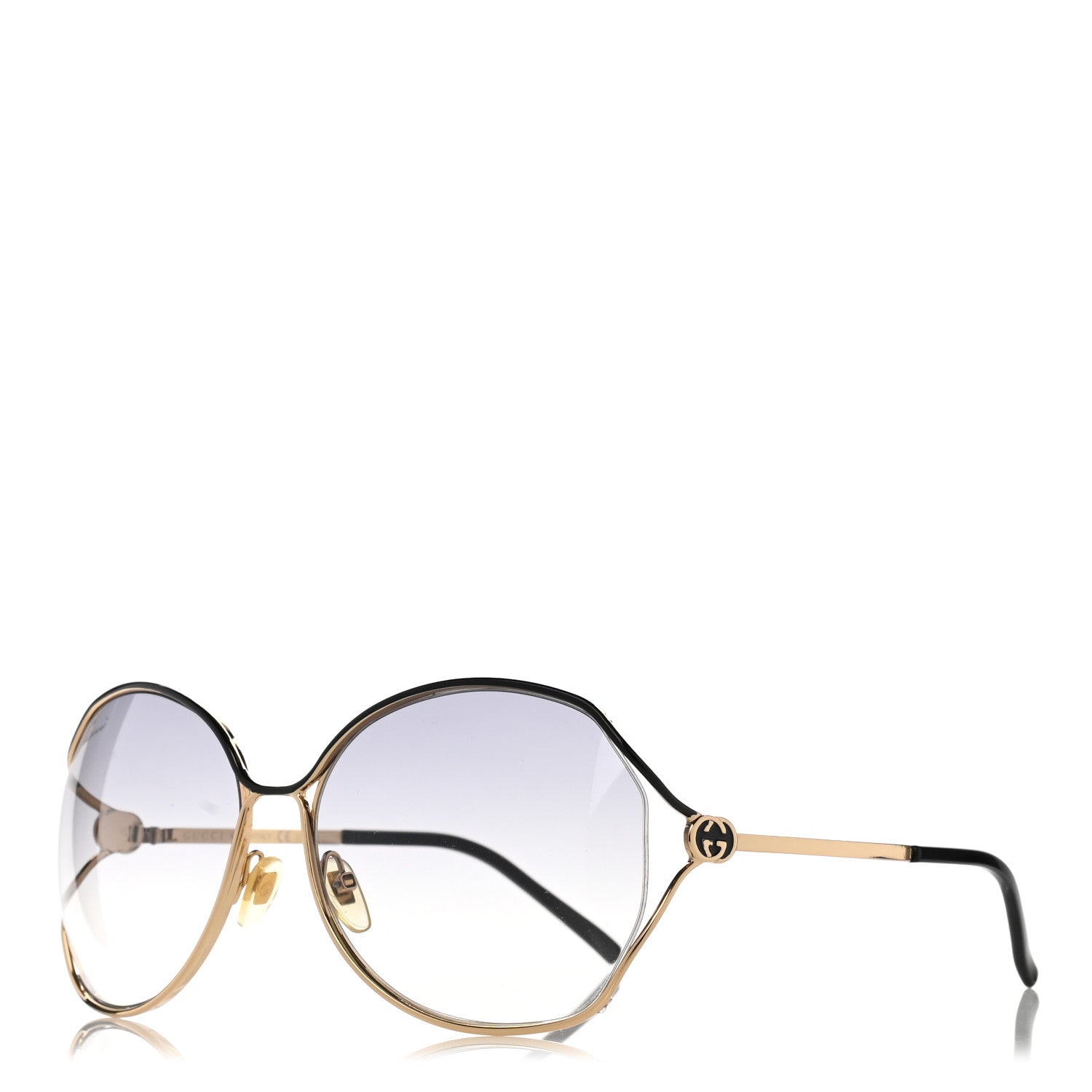 Gucci Oversized Sunglasses GG 2846/N/S Gold 1 of 9