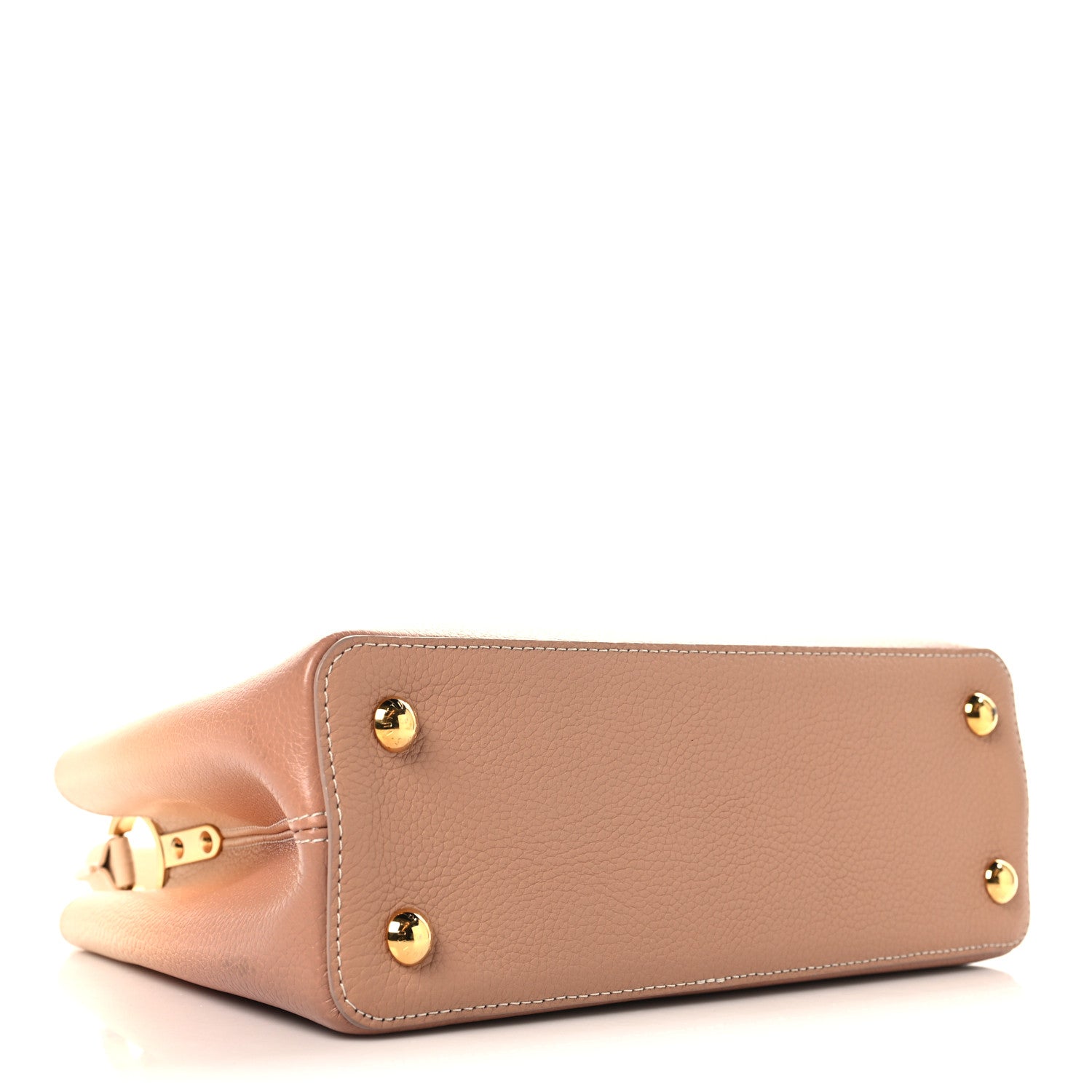 Louis Vuitton Taurillon Gradient Capucines PM Cloudy Creme 4 of 10