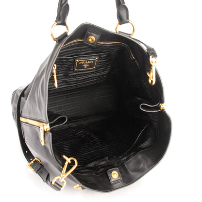 Prada Soft Calf Shopping Tote Nero Black 5 of 8