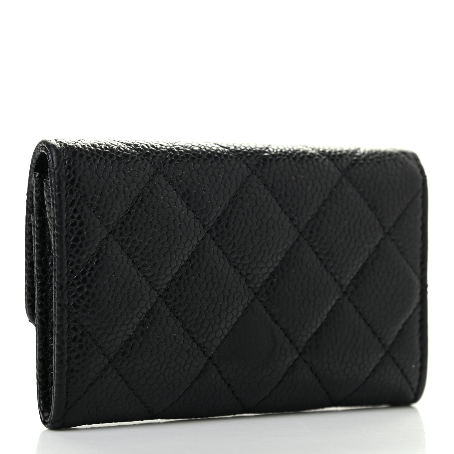 Chanel Caviar Quilted Flap Card Holder Black 3 of 9