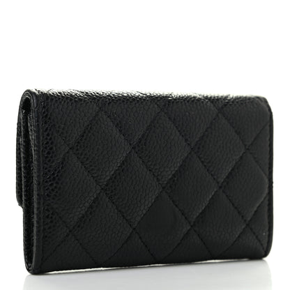 Chanel Caviar Quilted Flap Card Holder Black 3 of 9