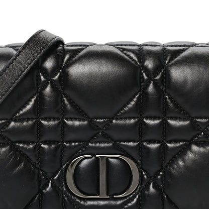 Christian Dior Calfskin Macrocannage Mini Caro Bag Black 7 of 9