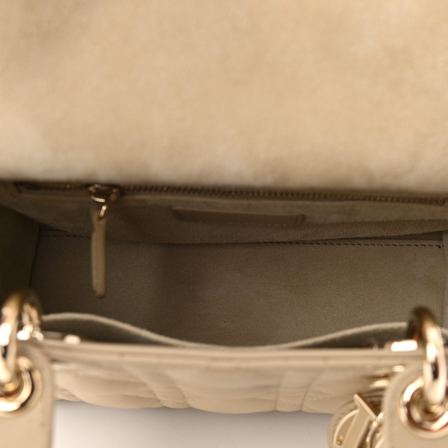 Calfskin Cannage Small My ABCDior Lady Dior Beige