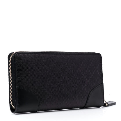 Gucci Bright Diamante Zip Around Wallet Black 2 of 4
