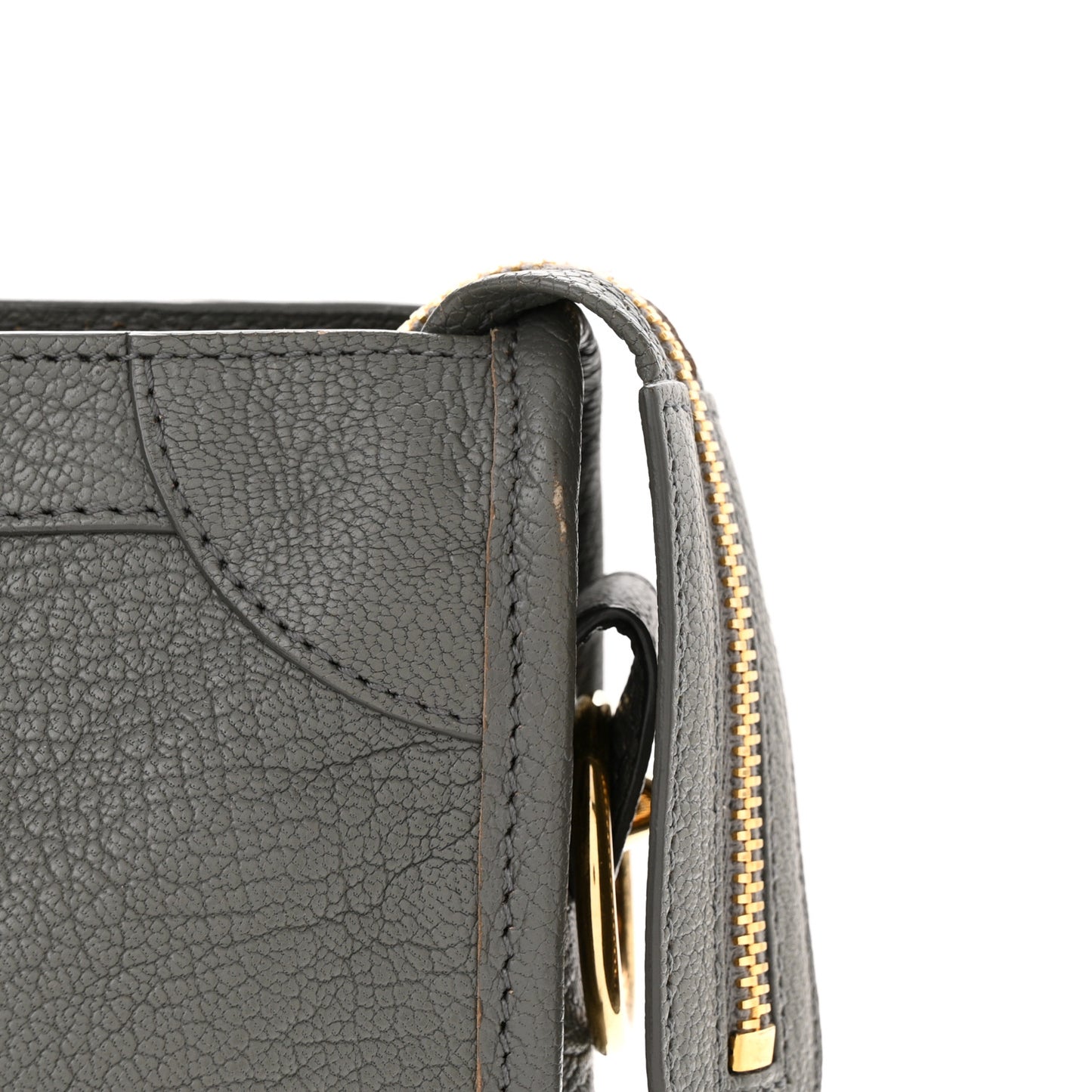 Chevre Gold Metallic Edge Hardware S City Gris Acier