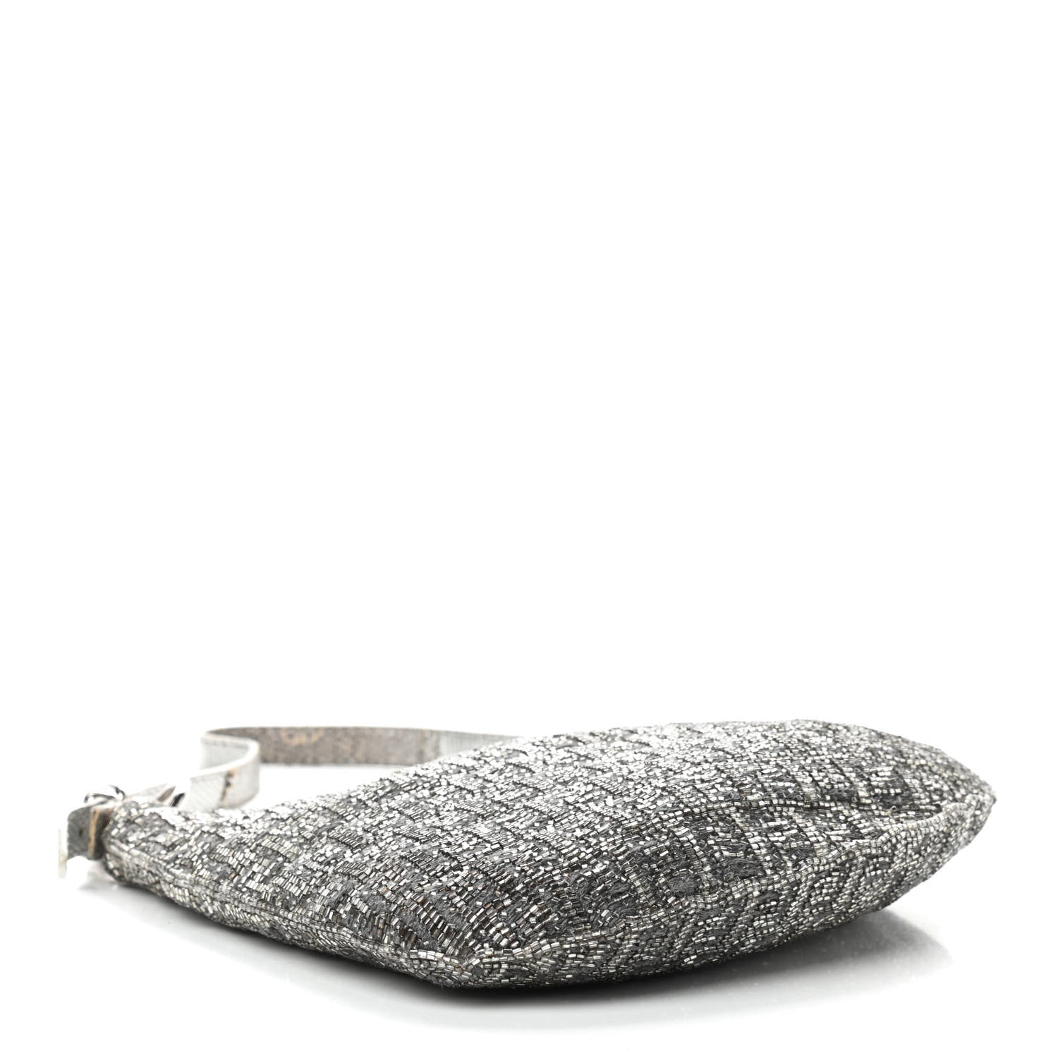 Fendi Beaded Small Oyster Silver 3 of 10