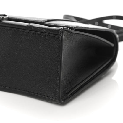Balenciaga Grained Calfskin Medium Hourglass Top Handle Bag Black 8 of 11