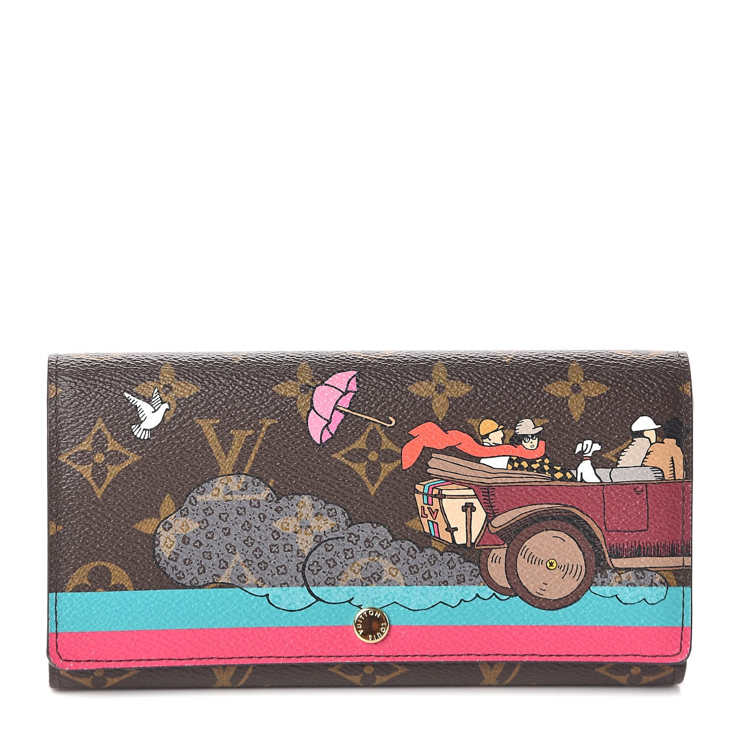 Monogram 2015 Christmas Animation Sarah Wallet Hibiscus