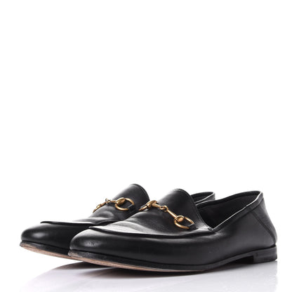 Gucci Lambskin Womens Brixton Horsebit Loafers 36 Black 3 of 10