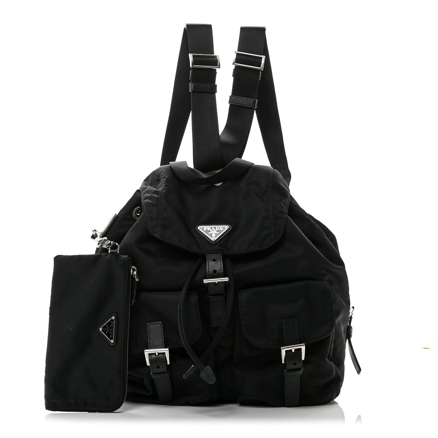 Nylon Vela Medium Backpack Black