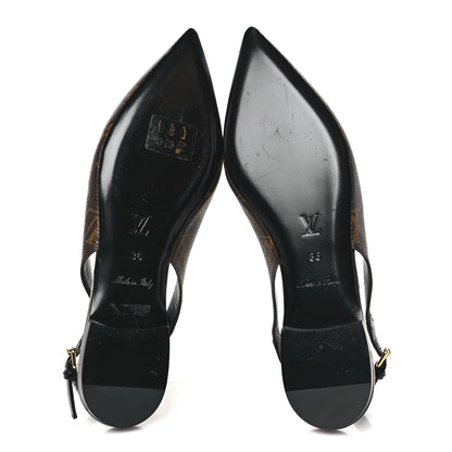 Louis Vuitton Patent Monogram Cherie Slingback Ballerina Flats 36 5 of 8