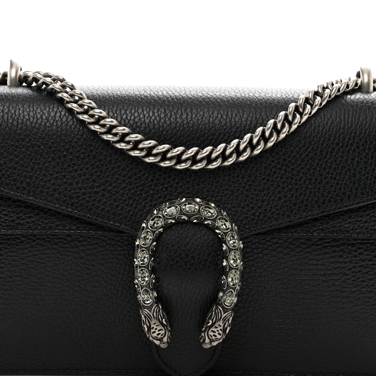 Gucci Pebbled Calfskin Small Dionysus Shoulder Bag Black 5 of 13